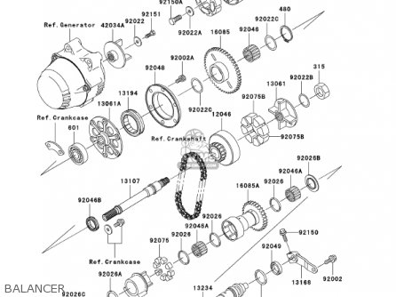 BALANCER - ZR1200A1 ZRX1200R 2001 USA CALIFORNIA CANADA