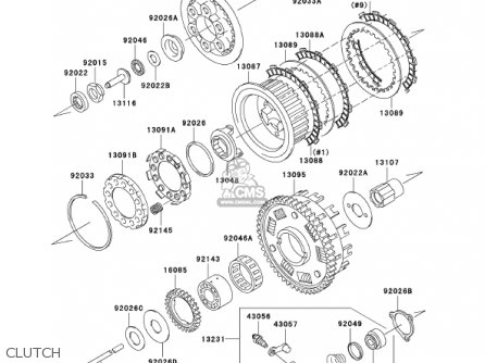 CLUTCH - ZR1200A2 ZRX1200R 2002 USA CALIFORNIA CANADA