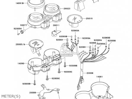 METER(S) - ZR1200A2 ZRX1200R 2002 USA CALIFORNIA CANADA
