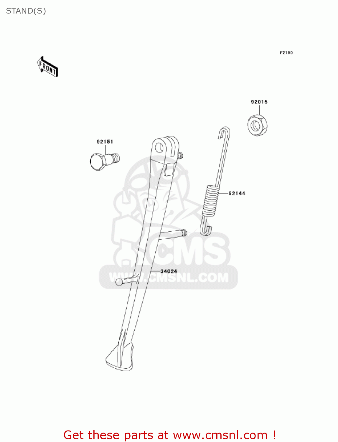 STAND(S) ZR1200A3 ZRX1200R 2003 USA CALIFORNIA CANADA