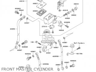 FRONT MASTER CYLINDER - ZR1200A3 ZRX1200R 2003 USA CALIFORNIA CANADA