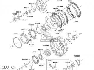CLUTCH - ZR1200A3 ZRX1200R 2003 USA CALIFORNIA CANADA