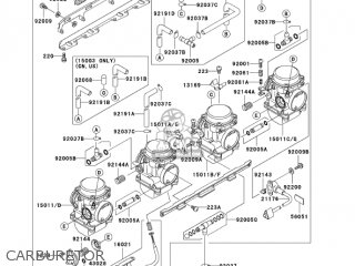 CARBURETOR - ZR1200A3 ZRX1200R 2003 USA CALIFORNIA CANADA