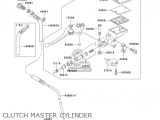 CLUTCH MASTER CYLINDER - ZR1200A3 ZRX1200R 2003 USA CALIFORNIA CANADA
