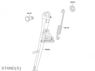 STAND(S) - ZR1200A3 ZRX1200R 2003 USA CALIFORNIA CANADA
