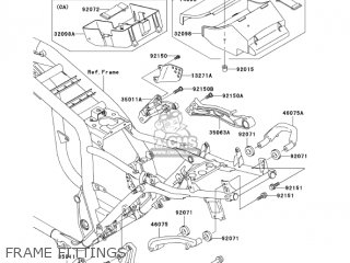FRAME FITTINGS - ZR1200A3 ZRX1200R 2003 USA CALIFORNIA CANADA