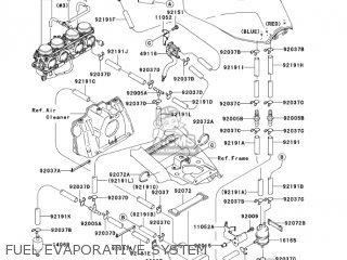 FUEL EVAPORATIVE SYSTEM - ZR1200A3 ZRX1200R 2003 USA CALIFORNIA CANADA