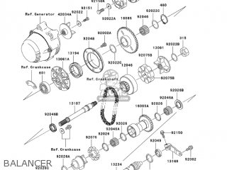 BALANCER - ZR1200A3 ZRX1200R 2003 USA CALIFORNIA CANADA