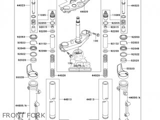FRONT FORK - ZR1200A3 ZRX1200R 2003 USA CALIFORNIA CANADA