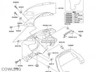 COWLING - ZR1200A3 ZRX1200R 2003 USA CALIFORNIA CANADA