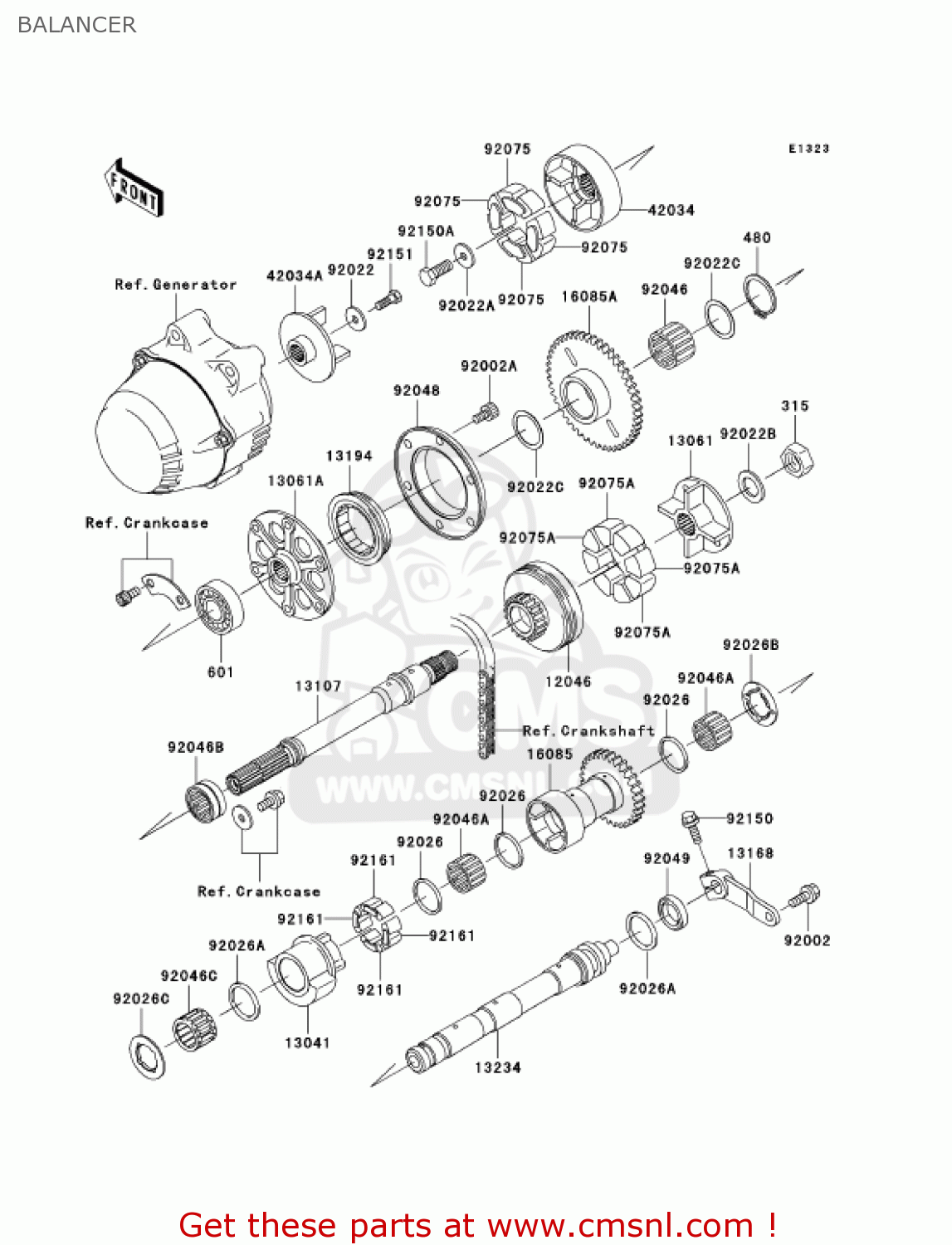 BALANCER ZR1200A4 ZRX1200R 2004 USA CALIFORNIA CANADA