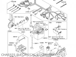 CHASSIS ELECTRICAL EQUIPMENT - ZR1200A4 ZRX1200R 2004 USA CALIFORNIA CANADA