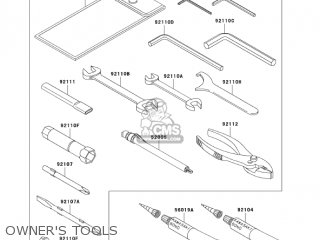 OWNER'S TOOLS - ZR1200A4 ZRX1200R 2004 USA CALIFORNIA CANADA