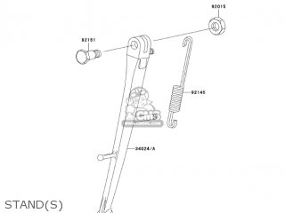 STAND(S) - ZR1200A4 ZRX1200R 2004 USA CALIFORNIA CANADA