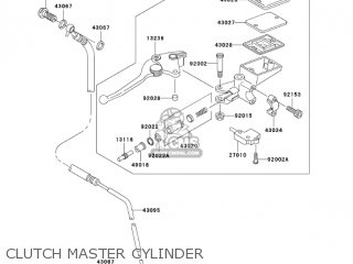 CLUTCH MASTER CYLINDER - ZR1200A4 ZRX1200R 2004 USA CALIFORNIA CANADA