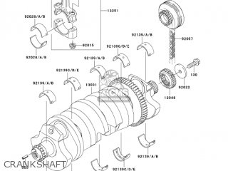 CRANKSHAFT - ZR1200A4 ZRX1200R 2004 USA CALIFORNIA CANADA