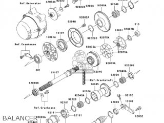 BALANCER - ZR1200A4 ZRX1200R 2004 USA CALIFORNIA CANADA