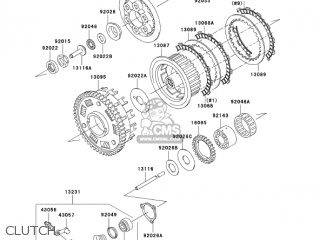 CLUTCH - ZR1200A4 ZRX1200R 2004 USA CALIFORNIA CANADA