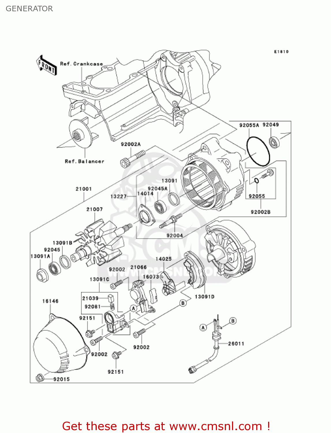 GENERATOR ZR1200A5 ZRX1200R 2005 USA CALIFORNIA CANADA