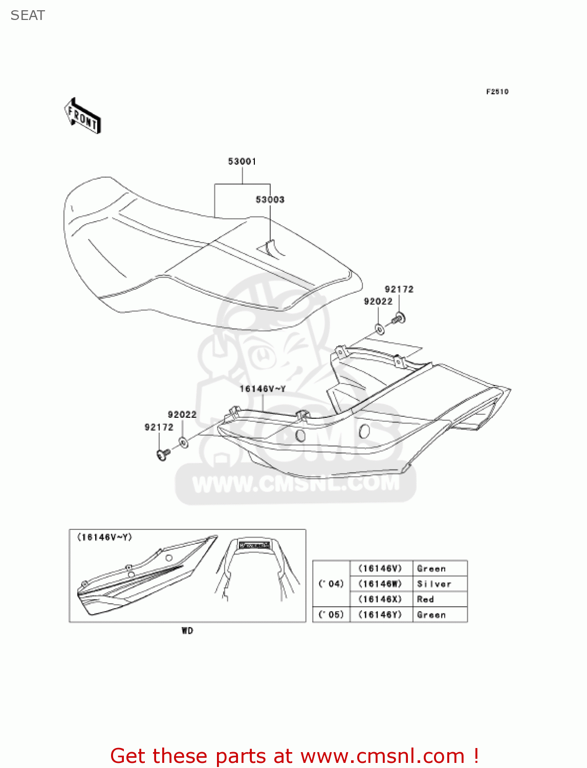 SEAT ZR1200A5 ZRX1200R 2005 USA CALIFORNIA CANADA