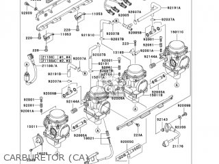 CARBURETOR (CA) - ZR1200A5 ZRX1200R 2005 USA CALIFORNIA CANADA