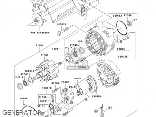 GENERATOR - ZR1200A5 ZRX1200R 2005 USA CALIFORNIA CANADA