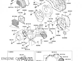 ENGINE COVER(S) - ZR1200A5 ZRX1200R 2005 USA CALIFORNIA CANADA