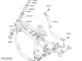 FRAME - ZR1200A5 ZRX1200R 2005 USA CALIFORNIA CANADA