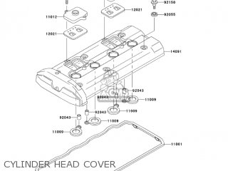 CYLINDER HEAD COVER - ZR1200A5 ZRX1200R 2005 USA CALIFORNIA CANADA