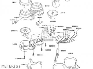 METER(S) - ZR1200A5 ZRX1200R 2005 USA CALIFORNIA CANADA
