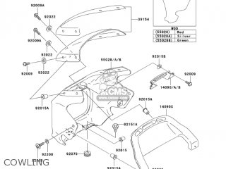 COWLING - ZR1200A5 ZRX1200R 2005 USA CALIFORNIA CANADA