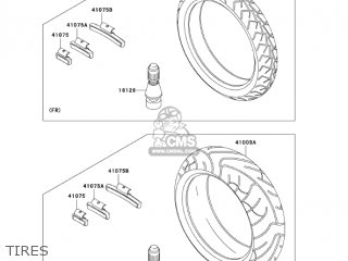 TIRES - ZR1200A5 ZRX1200R 2005 USA CALIFORNIA CANADA