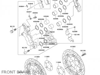 FRONT BRAKE (A5) - ZR1200A5 ZRX1200R 2005 USA CALIFORNIA CANADA