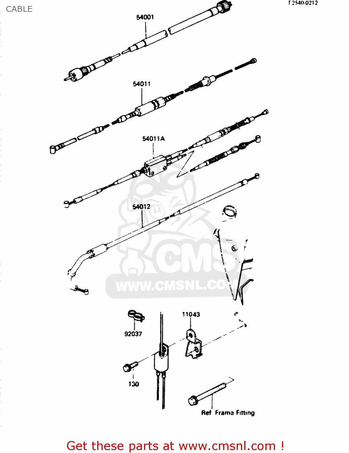 CABLE ZR400B1 1984 EUROPE UK FR IT WG