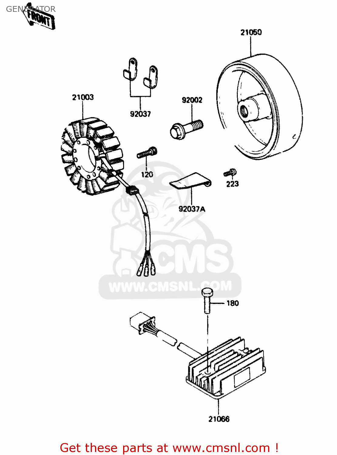 GENERATOR ZR400B1 1984 EUROPE UK FR IT WG