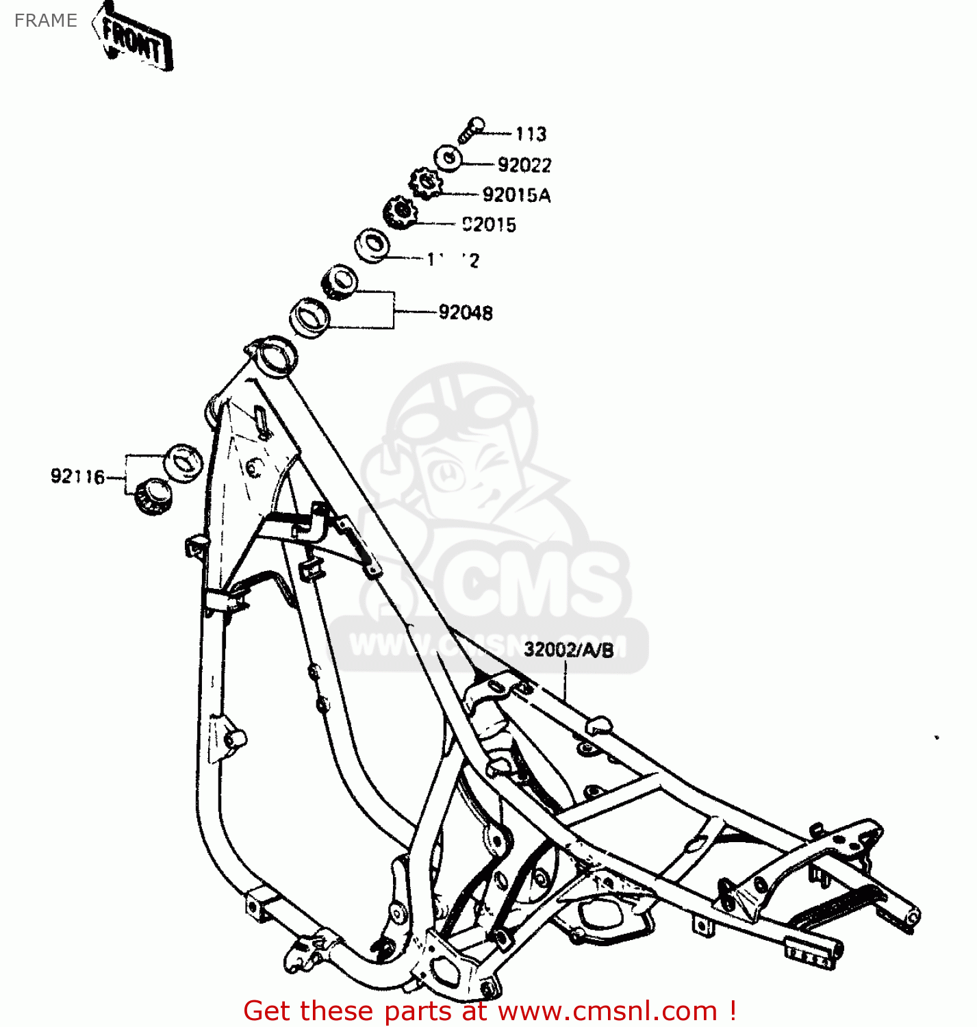 FRAME ZR400B1 1984 EUROPE UK FR IT WG