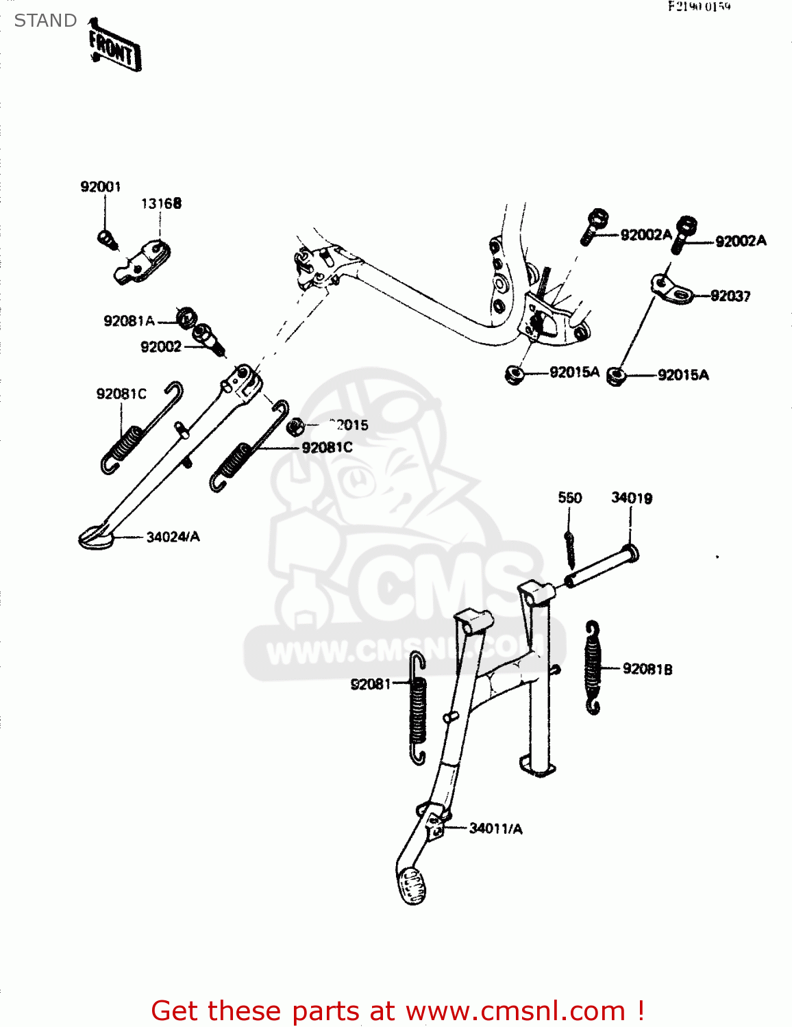 STAND ZR400B1 1984 EUROPE UK FR IT WG