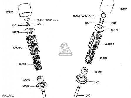 VALVE - ZR400B1 1984 EUROPE UK FR IT WG