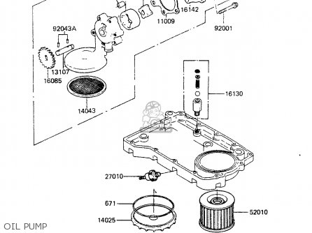 OIL PUMP - ZR400B1 1984 EUROPE UK FR IT WG