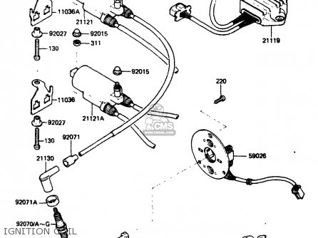 IGNITION COIL - ZR400B1 1984 EUROPE UK FR IT WG