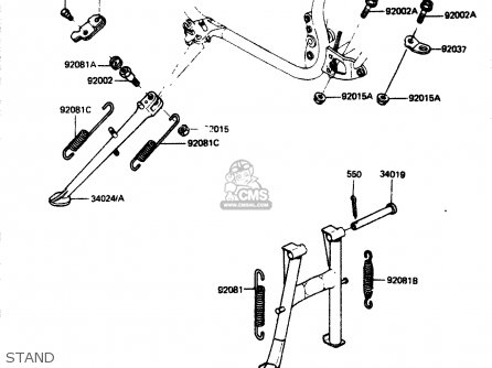 STAND - ZR400B1 1984 EUROPE UK FR IT WG