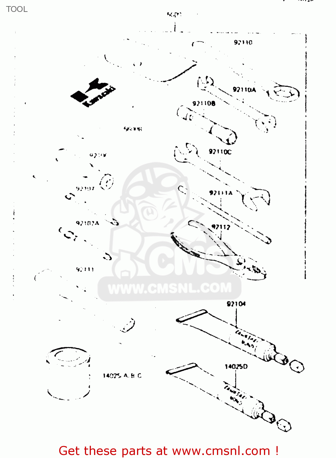 TOOL ZR550A1 1983 EUROPE UK FR IT NR SD WG