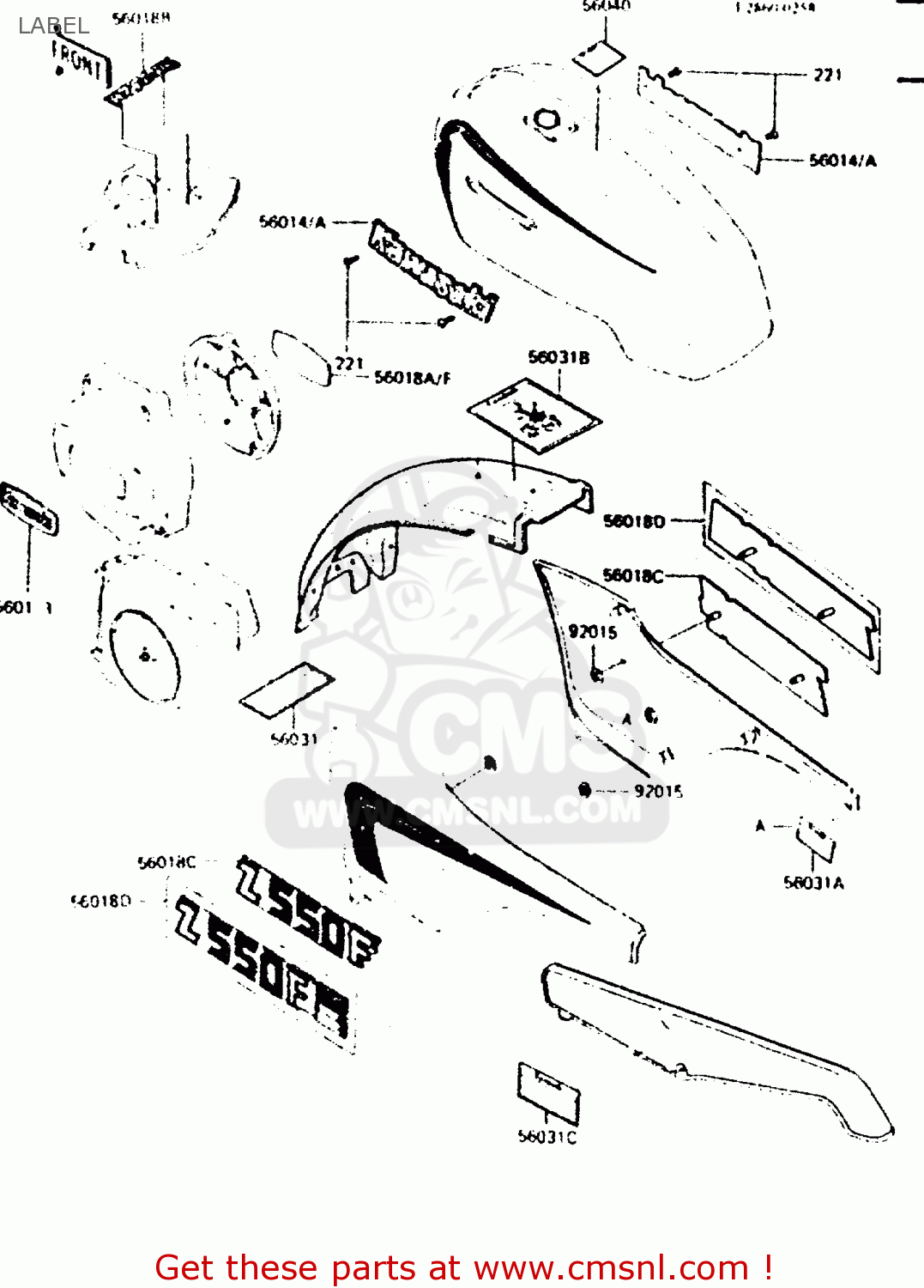 LABEL ZR550A1 1983 EUROPE UK FR IT NR SD WG