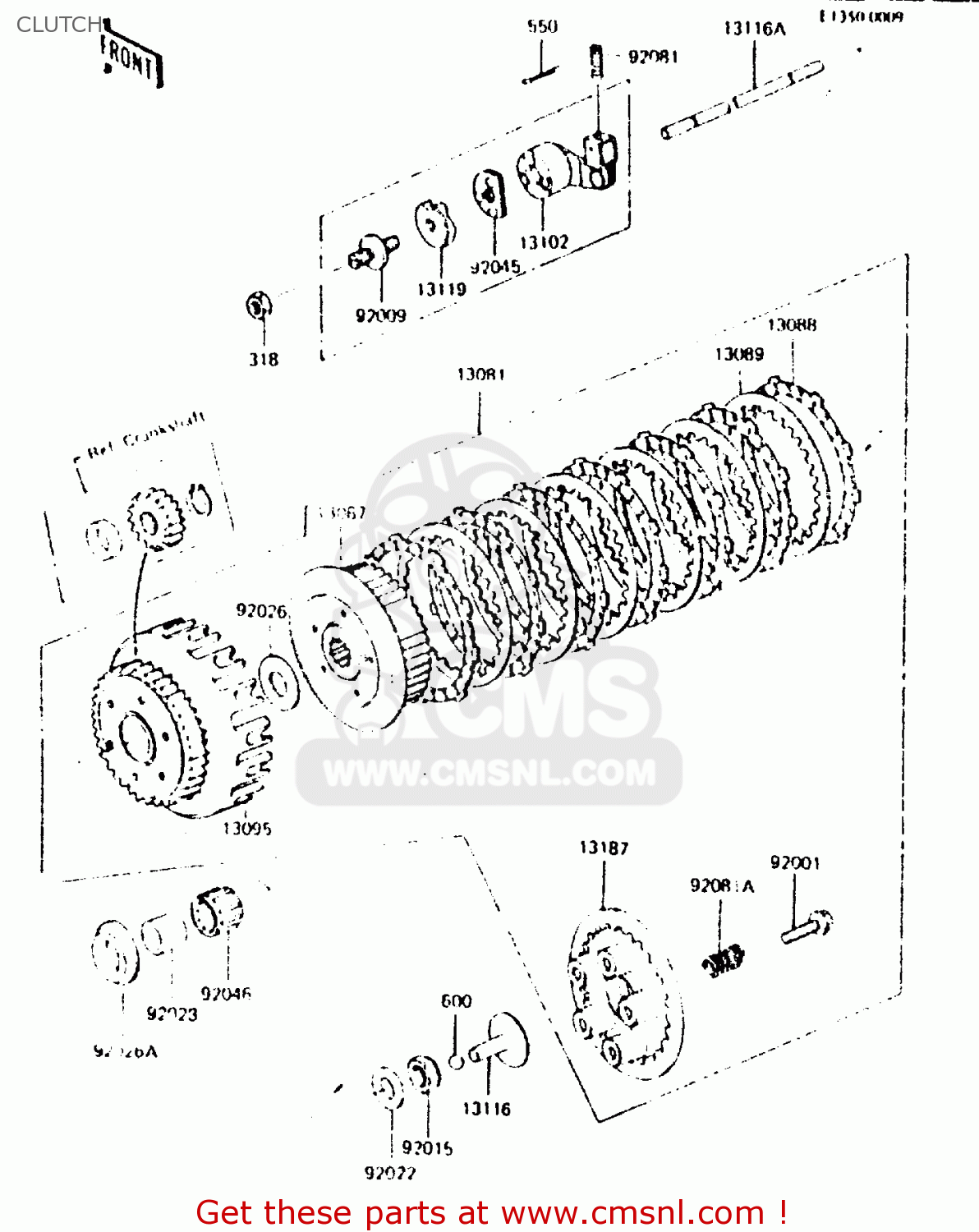 CLUTCH ZR550A1 1983 EUROPE UK FR IT NR SD WG