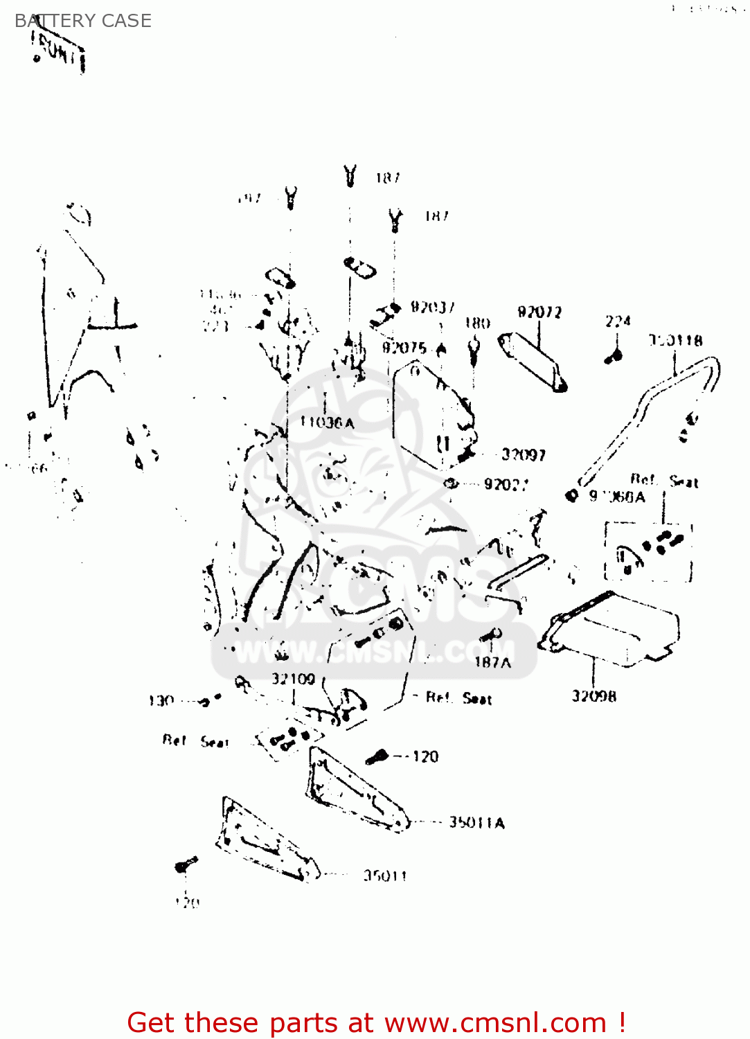 BATTERY CASE ZR550A1 1983 EUROPE UK FR IT NR SD WG