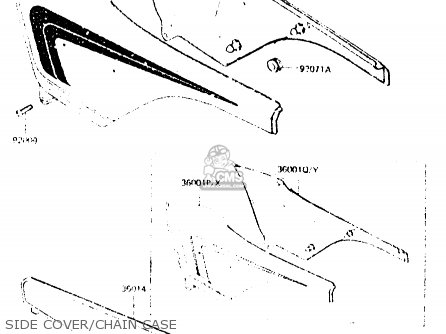 SIDE COVER/CHAIN CASE - ZR550A1 1983 EUROPE UK FR IT NR SD WG