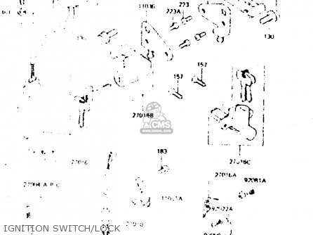 IGNITION SWITCH/LOCK - ZR550A1 1983 EUROPE UK FR IT NR SD WG