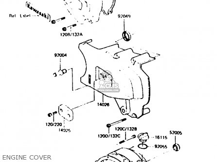ENGINE COVER - ZR550A1 1983 EUROPE UK FR IT NR SD WG