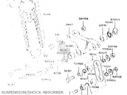 SUSPENSION/SHOCK ABSORBER - ZR550A1 1983 EUROPE UK FR IT NR SD WG