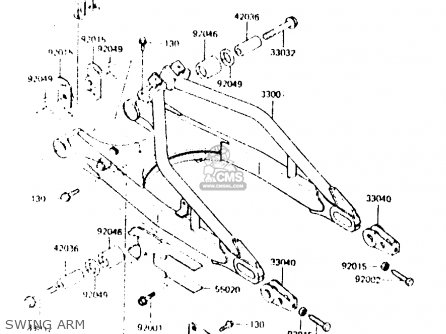 SWING ARM - ZR550A1 1983 EUROPE UK FR IT NR SD WG